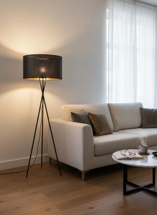 Abażur walec loft czarno złoty duży E27.jpg