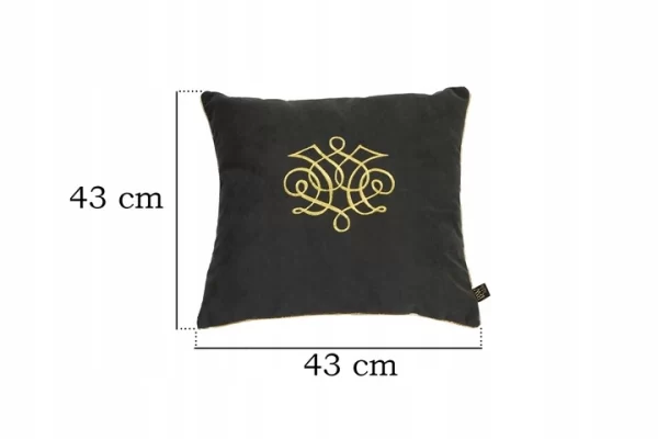 poduszka dekoracyjna ze zlotym haftem